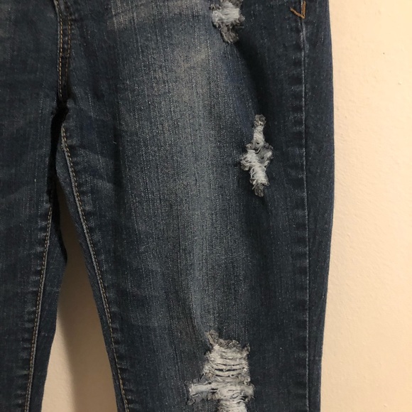 Bluenotes distressed front skinny blue jeans - Picture 6 of 9